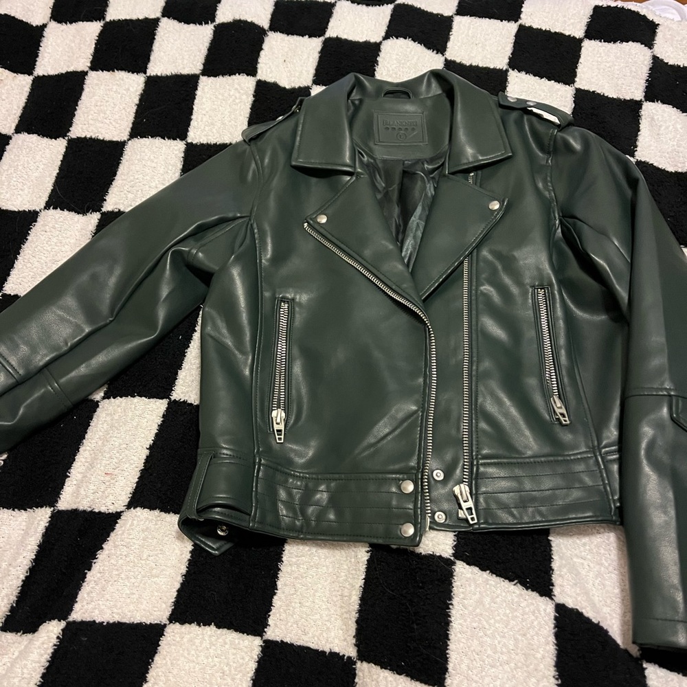 BlankNYC Hunter Green Leather Jacket